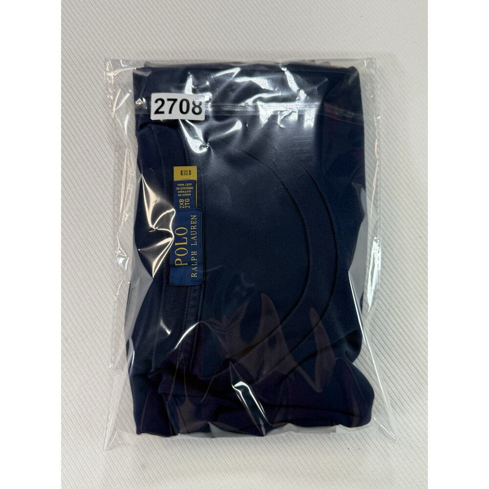 Polo Ralph Lauren Mens 2XB Navy Blue Crew Neck Short Sleeve Pony Logo T-Shirt - Picture 6 of 6